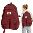 thumbnail image 1 of Meiiso Red School Backpack - Lightweight Water-Resistant, Large Inventory Clearance Flash Purchase, 1 of 9