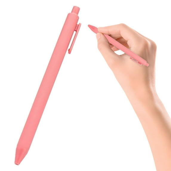 Meiiso Retractable Ballpoint Pen Set, Medium Point, 1.0Mm Ballpoint Pen Set, Retractable Office Supplies, Smooth-Writing Red Collection (#A)