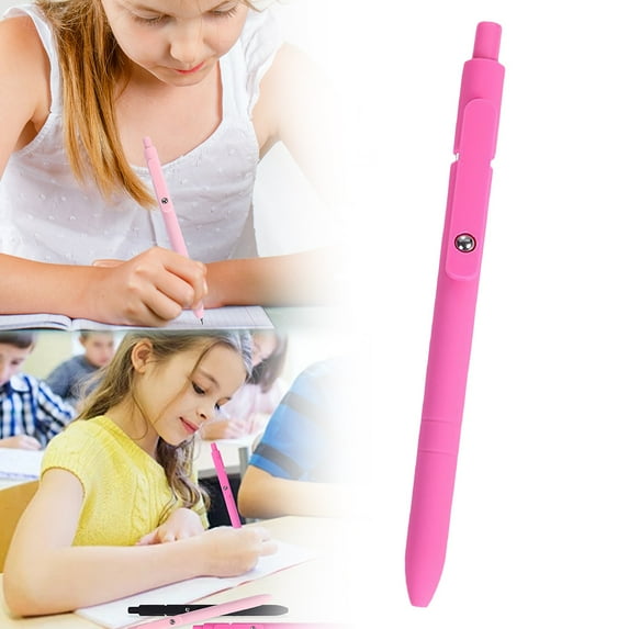 Meiiso Retractable Ballpoint Pen, Smooth Writing Gel, Retractable Ballpoint Pen, Smudge-Proof Writing Tool, Office-Grade Black Ink (#B)