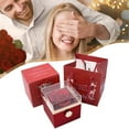 thumbnail image 1 of Meiiso Rotating Rose Necklace Ring Jewelry Box Red Clearance Sale! Timeless Rose Box Box Jewelry Box Inside Can Any Jewelry For Moms Wives Valentines Birthdays And Anniversaries, 1 of 9
