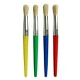 thumbnail image 1 of Meiiso'S Painting Brushes, 4 Chubby' Paintbrushes - Easy-Grip for Little Hands (#A), 1 of 2