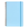 thumbnail image 1 of Meiiso Spiral Notebook with Elastic Band, 7" x 4.96" Wide Ruled Loose-Leaf, 30 Pages 60 Sides, (Style_E), 1 of 9