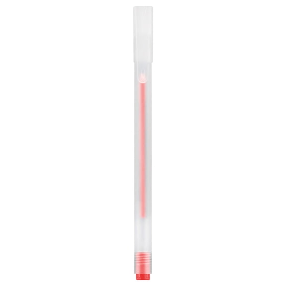 Meiiso Transparent Frosted Gel Pen, Red Creative Rollerball Pen for Daily Use, 1-Piece, Ballpoint Pen, Frosted Barrel, Office Supply