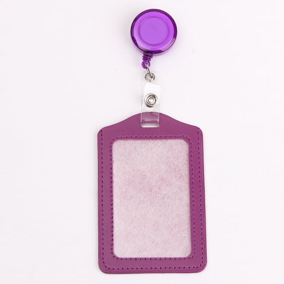 Meiiso Vertical Id Card Holder with Retractable Badge Type D, and Cover with Horizontal Cover Retractable Holders Certificate Chest Holder Badge Card Card Id 1 Retractable Buckle Stationery