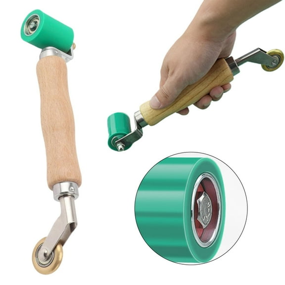 Meiiso Waterproof Hand Pressure Wheel Roller Pressing Tool Green Clearance Sale! 40Mm Silicone Seam Roller Double End Seam Roller With 6Mm Detail