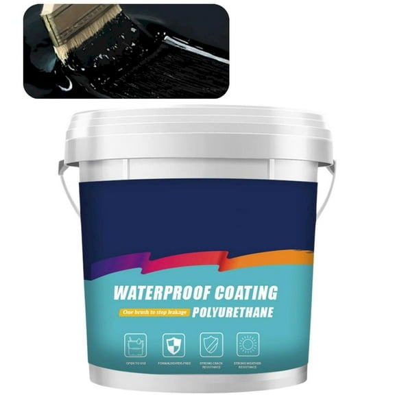 Meiiso Waterproofing & Leakage Repairing Coating Easy to Operate Black Waterproof Coating for Exterior Wall and Roof, Fast and Effective a Waterproof Coating for Exterior Wall and Roof