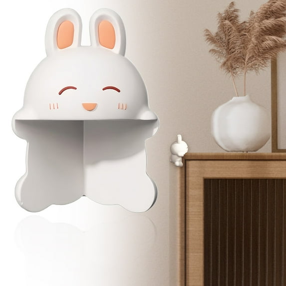 Meiiso White Baby Proofing 2-Pack Corner Protector Dinosaur Bunny Design Bumper, Furniture Edge Protectors Table Corner Guards