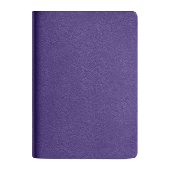 Meiix 2Pcs Leather Pocket Notebook Softcover Sewn Binding Thicks Paper No Bleed for Office Daily Note Taking Portable (4X3X0.5In, Purple1)