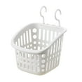 thumbnail image 1 of Meiix Hanging Basket, Sturdy & Space-Saving, Shower Storage Organizer with Hook, Bathroom Kitchen Caddy for Toiletries, Wall Mount Holder White3, 1 of 3