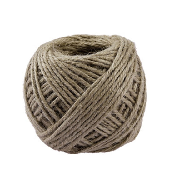 Meiix Jute Rope, Natural & Sturdy Craft Twine, Diy String for Gift Wrapping Decor, Hemp Cord for Scrapbooking Photo Wall (1Pcs, Brown)