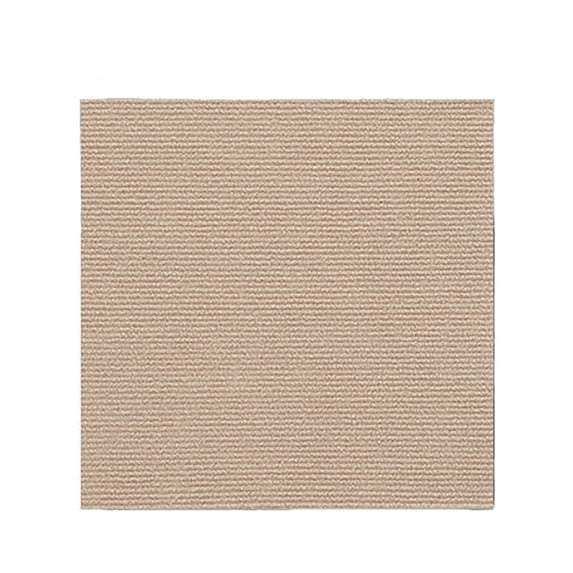 Meiix Khaki Carpet Tile, Soft & Non-Slip Polyester-Cotton, Peel and Stick Floor Tiles for Bedroom Living Room, Easy Diy Square Carpet with Adhesive, 1Pcs