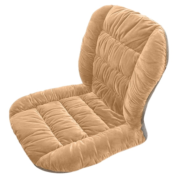Meiix Nonslip Back Support Cushion Low Back Pain Relief Pillow Seat Cushion with Lumbar Rest for Office Chair,Recliner,Rocking Chair,Wheelchair,Auto Car Khaki