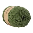 thumbnail image 1 of Meiix Soft Milk Cotton Yarn for Knitting, Diy Crochet Thread for Scarf Hat Sweater, Premium Breathable Fiber for Baby Clothes, Crafting Supplies Army Green, 1 of 2