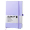 thumbnail image 1 of Meiix Violet Hardcover Lined Journal Notebook with Elastic Closure, Classic Leather Writing Book for Office Travel, 1Pcs, 1 of 9