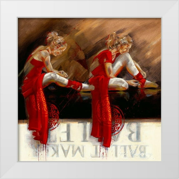 Meijering, Kitty 20x20 White Modern Wood Framed Museum Art Print Titled - Velvet Shoes