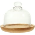 Meijiashe 1 Set Cake Serving Plate Clear Cake Dome Elegant Serving Tray