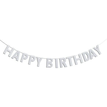 Efavormart 10ft Pre-Strung Metallic Gold Foil "Happy Birthday" Banner ...