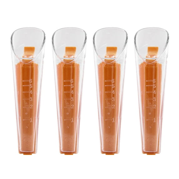 KAKOWELY Yeast Weighing Cup Yeast Measuring Cup AS Resin Practical Design Cooking Lovers 4 Sets