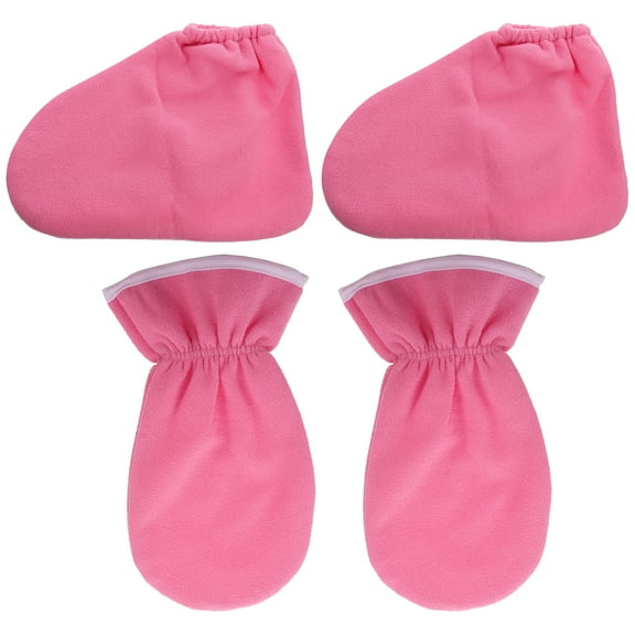 Meijiashe 4Pcs Paraffin Wax Mitts for Hand and Feet Bath - Thermal Treatment
