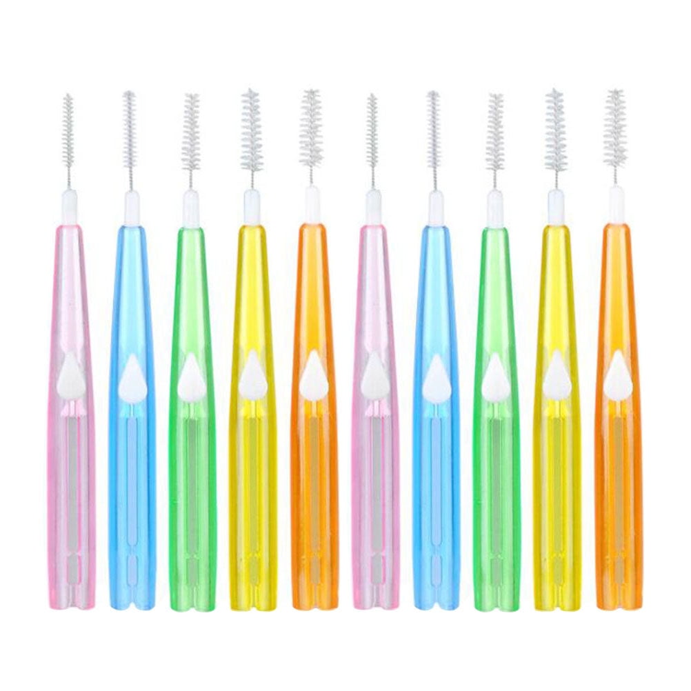 Meijiashe 60 Interdental Brushes with Case - Oral Hygiene Picks (5 ...