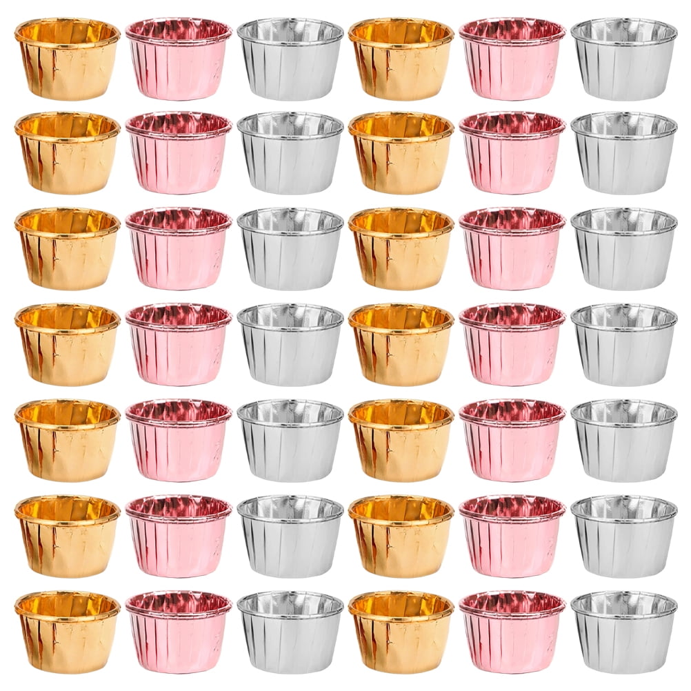 Meijiashe Aluminum Cups Muffin Wrapper 150pcs Ramekins Egg Mold
