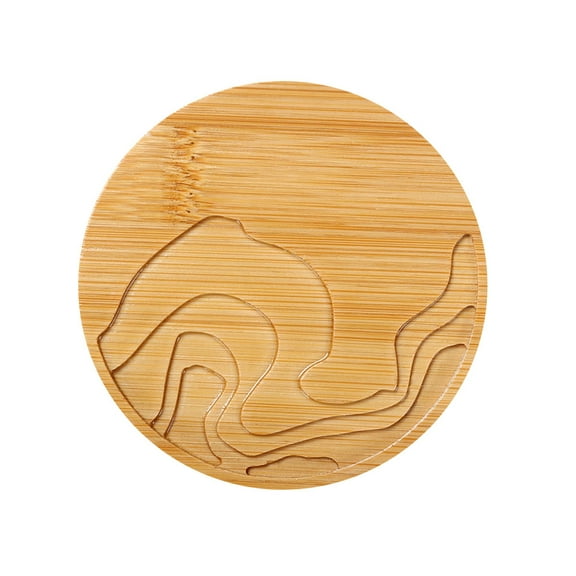 Meijiashe Epoxy Resin Coasters for Hot Drinks and Dishes - Rustic Table Mats