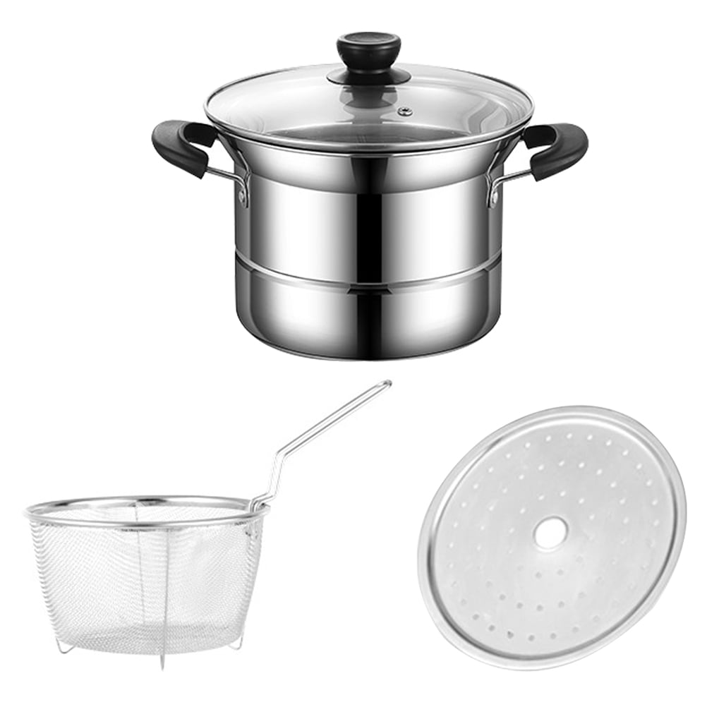 Meijiashe Mini Deep Fryer Pot with Basket and Skimmer for French Fries and Tempura