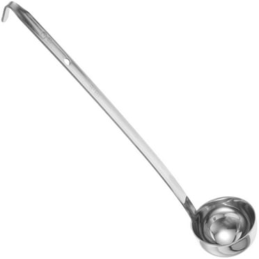 Meijiashe Stainless Steel Soup Ladle with Handle - 60CC Portion Spoon