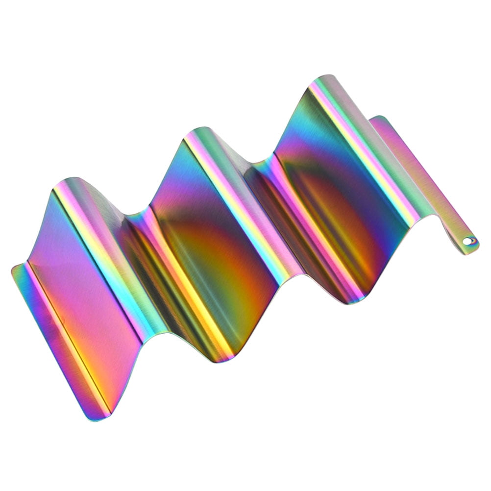 Meijiashe Stainless Steel Taco Holder Wave Shape Mexico Tray - Walmart.com
