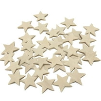 Meijiashe Wood Wooden Star Stars Blank Pieces Cutout Unfinished Christmas Embellishment Shape Craft Slices Wedding