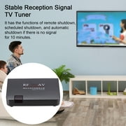 Meijuhug RF to AV Analog TV Receiver Box Stable Signal 251 Channels Remote Control Scheduled Shutdown EU Plug Video Converter Adapter