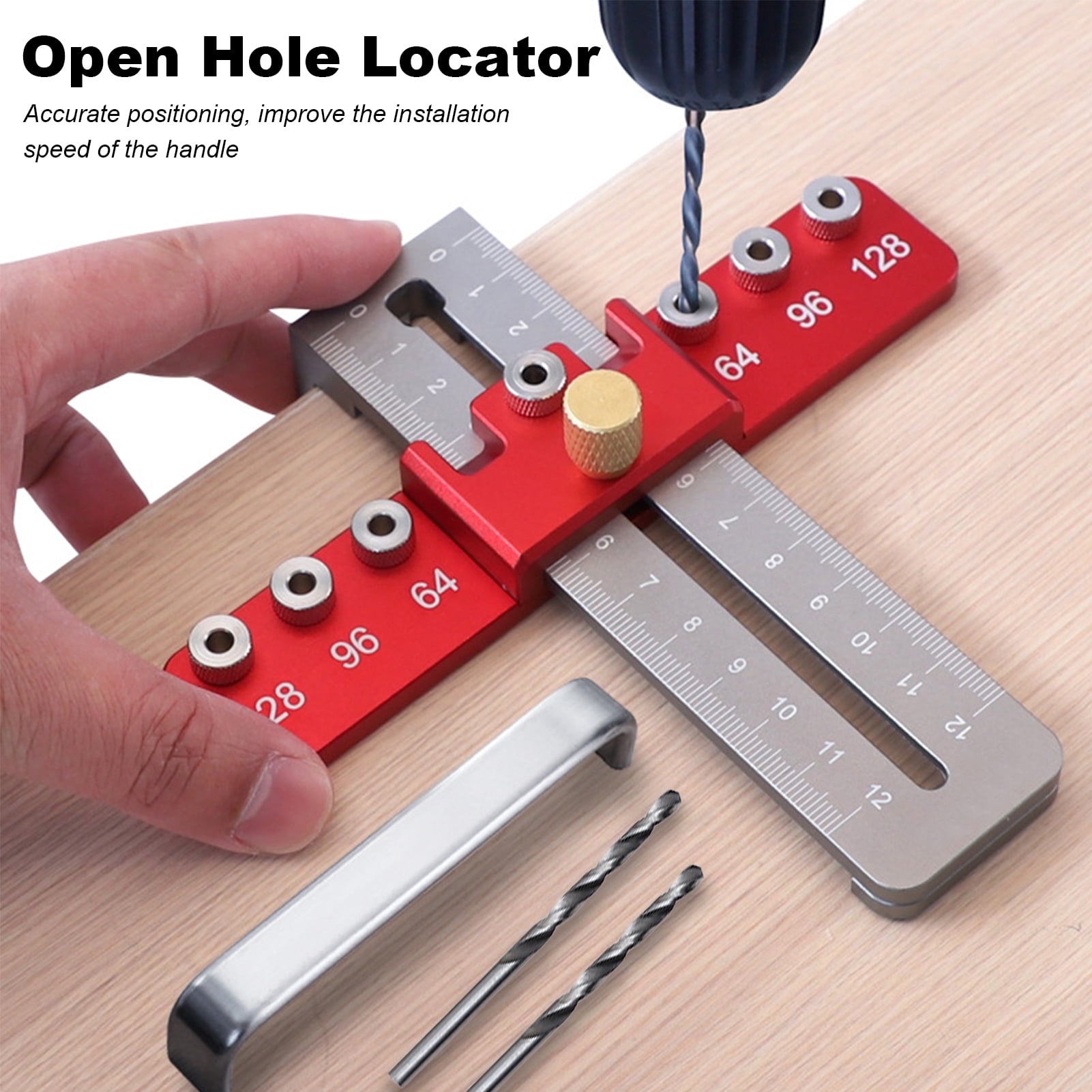 Meijuhuga 1 Set Hardware Jig with Scale Mark Compact Size
