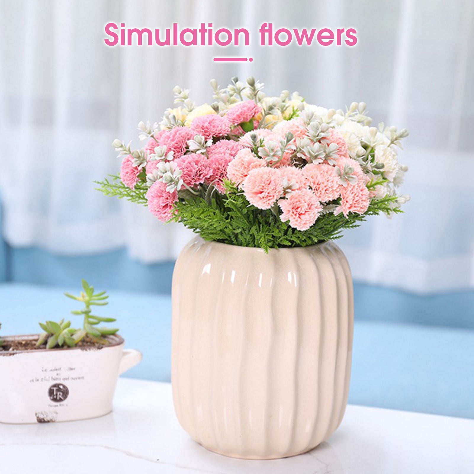 Artificial Flower Exquisite Fresh-keeping Realistic Aesthetic Visual Effect  Artificial Bridal Bouquet Marriage Supplies 