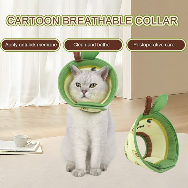 MeijuhugaF Pet Cone Collar Soft Comfortable Cat Recovery Collar
