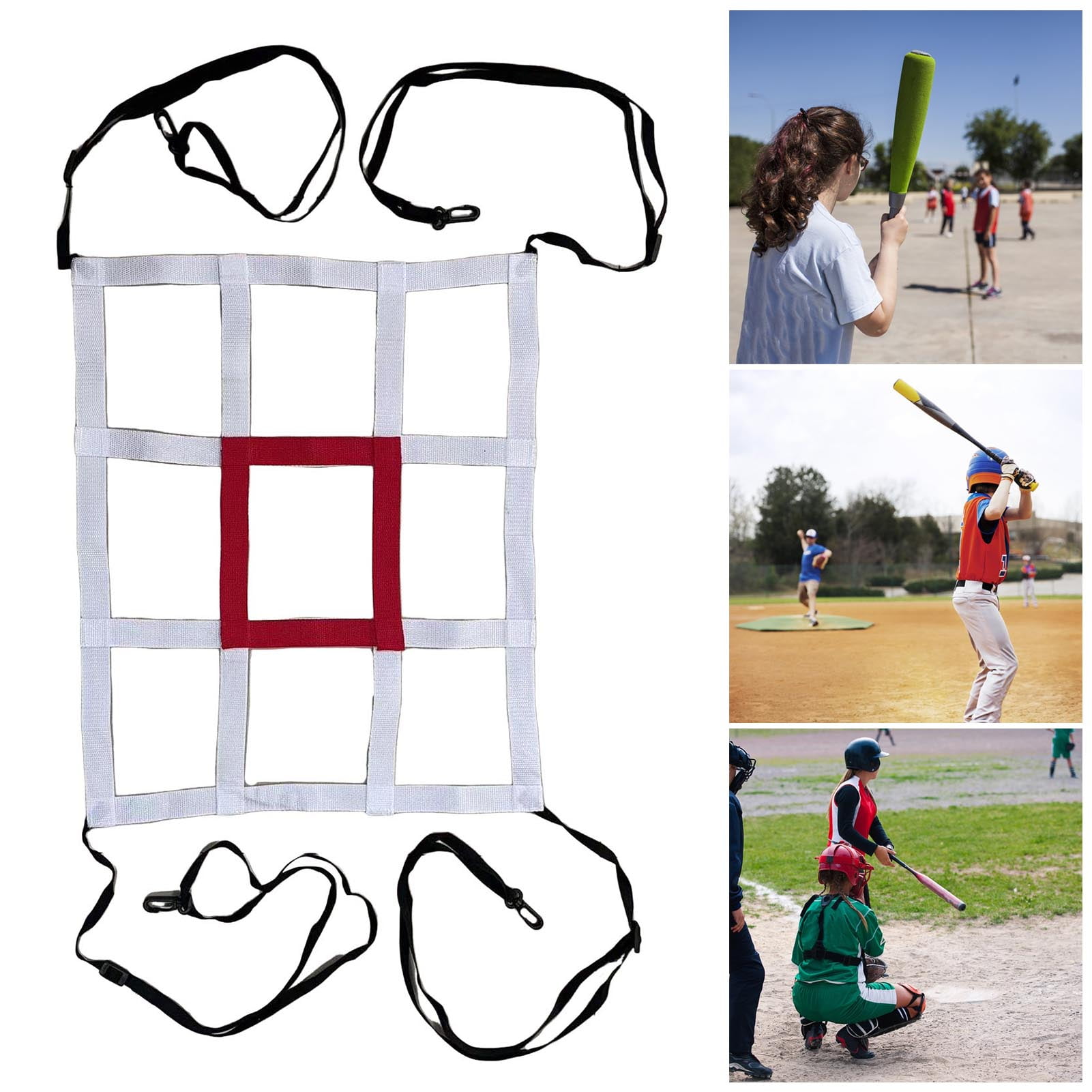 Meileang Baseball Net Strike Zone Target Adjustable Simple Installation ...
