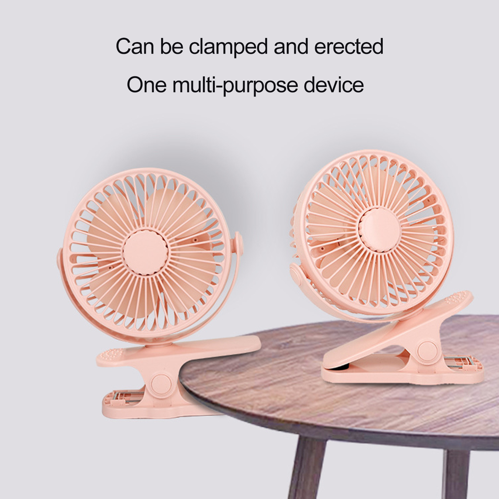 Meileang Desktop Fan Clip Type USB Powered/Rechargeable 360 Degree