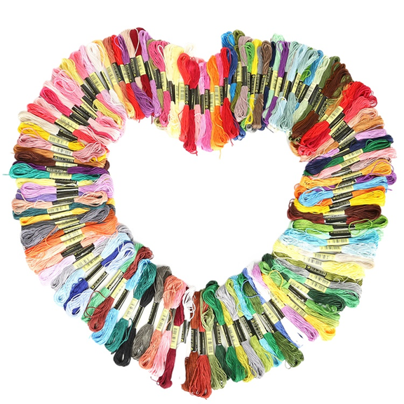 Meilimei 200 Colors Cotton Embroidery Floss, Cross Stitch Embroidery Thread Set with 26.25FT Skeins, Mercerized Cotton Craft Floss for Bracelet Making, Cross Stitch, DIY Arts and Crafts