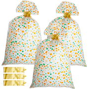 ​Meilimei 3 Pcs Extra Large Large Gift Bags , 36"x 56" with Pull Flowers for Large Gift ,Christmas Halloween Birthday Party Baby Shower
