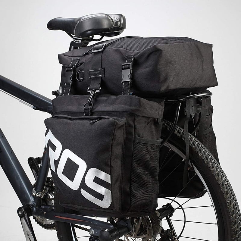 Meilimei 3-in-1 Bicycle Pannier Bag, 50L Waterproof Bike Rear Rack Bag ...