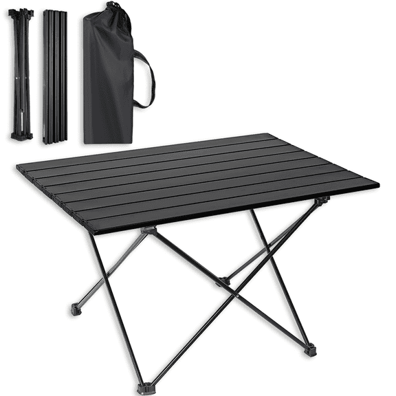 Meilimei Folding Camping Table - Portable On-The-Go Utility for Outdoor Picnics, Beach and Backpacking(Size L)