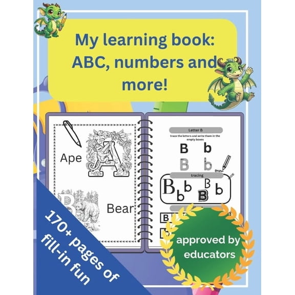 Mein Lernspabuch My learning book: ABC, numbers and more!: For kids 5-7 years old, Book 2, (Paperback)