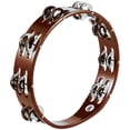 thumbnail image 1 of Meinl 10" Traditional Wood Tambourine with 2 Rows of Steel Jingles | TA2AB, 1 of 2