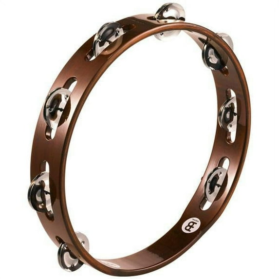 Meinl 10" Traditional Wood Tambourine with Steel Jingles | TA1AB