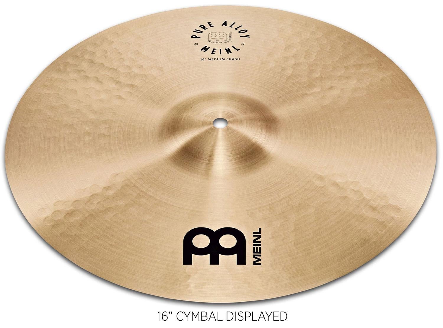 Meinl 18" Pure Alloy Medium Crash Cymbal | PA18MC