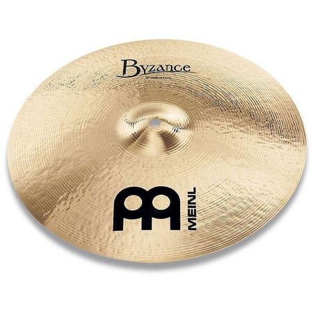 Meinl Cymbals Byzance 18" Brilliant Medium Crash Made in Turkey Hand Hammered B20 Bronze, 2-Year Warranty, B18MC-B