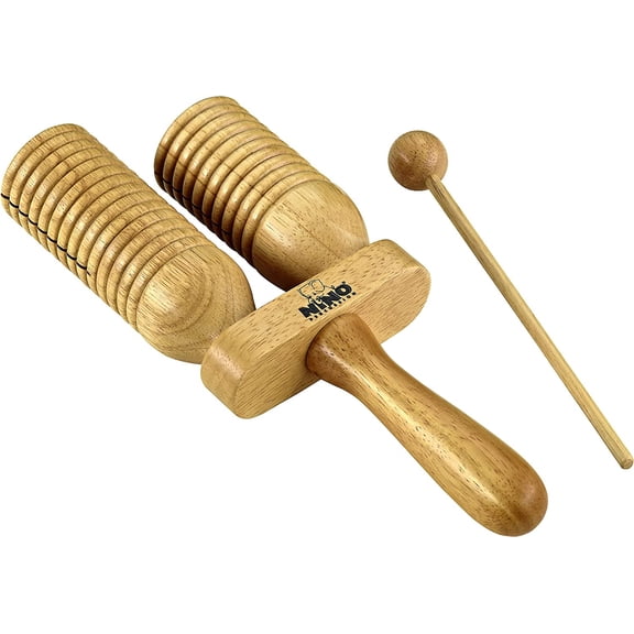 Meinl NINO Wood A Go Gos 2 rows Natural