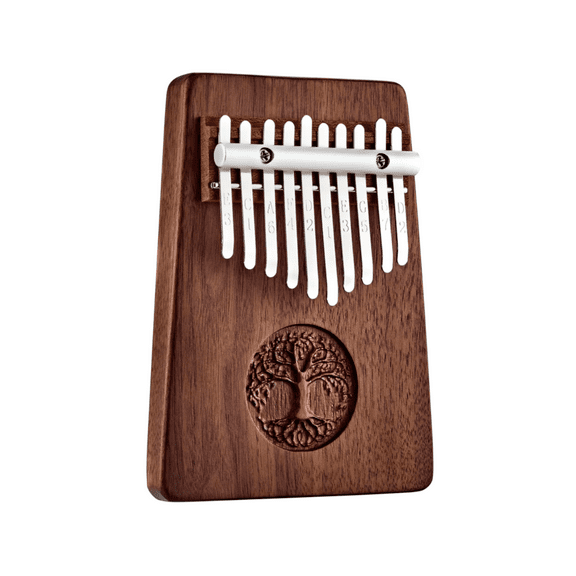 Meinl Sonic Energy Solid Kalimba, 10 Notes, Black Walnut, Tree of Life