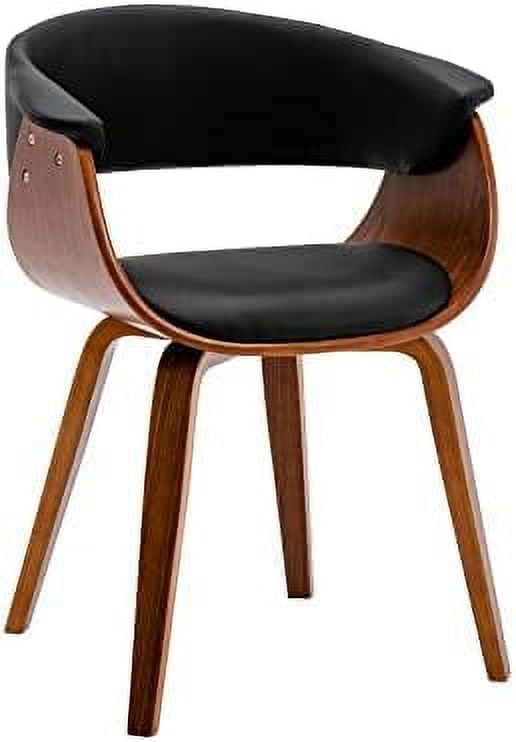 Meir Dining Chair with Ergonomic Curved Back and Seat in Water and