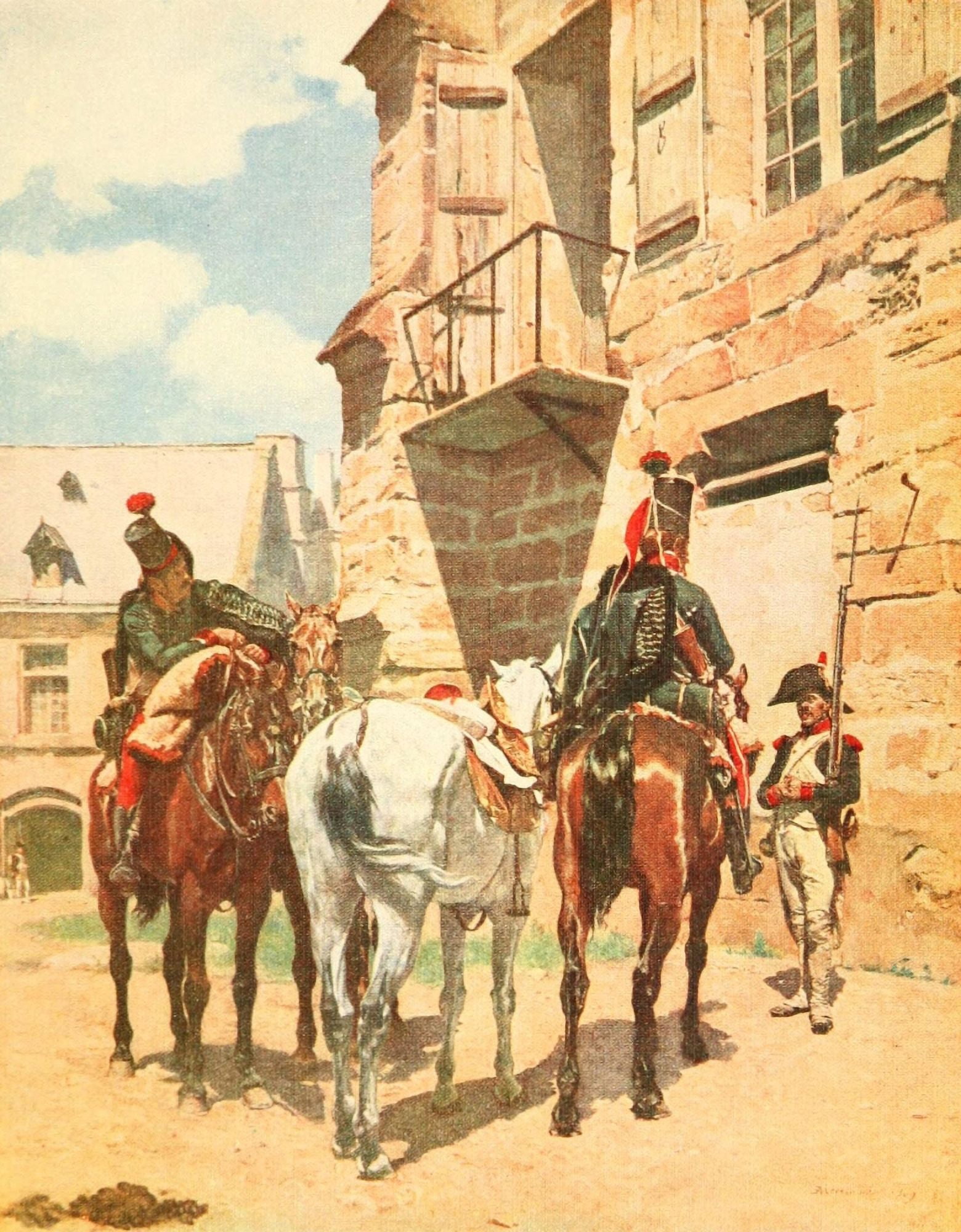 Meissonier 1912 Les Ordannances Canvas Art - JLE Meissonier (24 x 36)