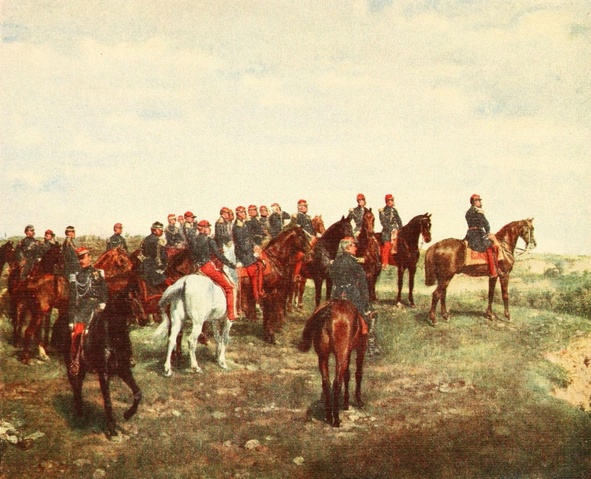 Meissonier 1912 Napoleon III at Solferino Canvas Art - JLE Meissonier (24 x 36)